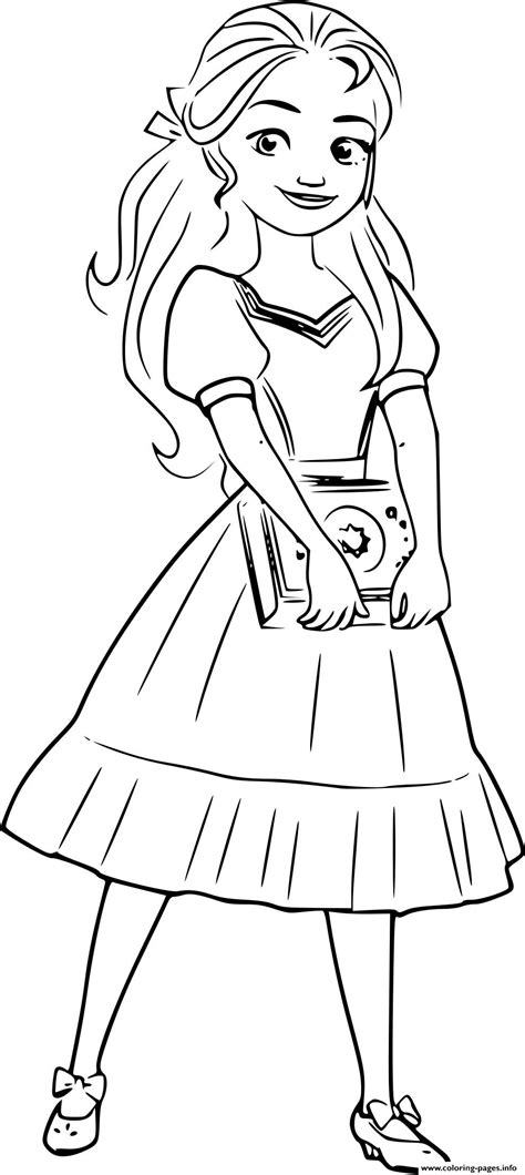 Gambar Princess Isabel Elena Avalor Colouring Page Disney Coloring