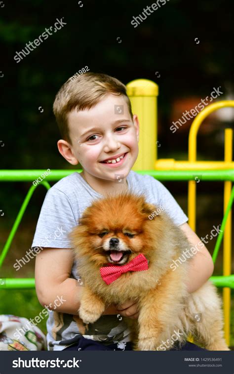 Little Cute Smiling Blond Boy Hugging Stock Photo 1429536491 Shutterstock