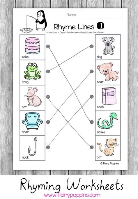 This free fairy printables for preschoolers packet contains seven pages of activities that are perfect for preschoolers, but also may be appropriate for kids a little younger and a little older, depending on individual goals and needs of your child. Rhyming Activities | Fairy Poppins | Rhyming activities, Rhyming preschool, Rhyming words worksheets