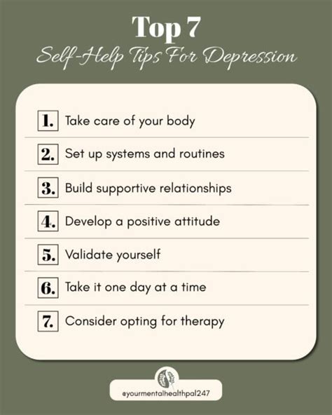 7 Self Help Tips And Strategies For Depression