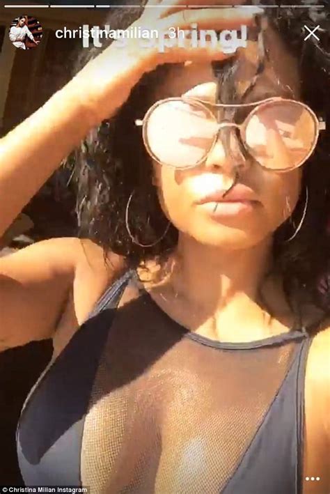 Christina Milian Goes Cleavage Crazy On Snapchat