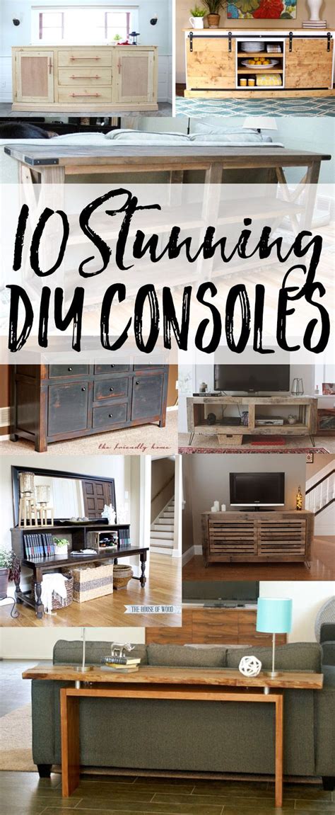 This console table design was specially created for ad intérieurs 2017 by the amazing mathieu lehanneur. 10 Stunning DIY Console Tables | Diy console, Diy console ...