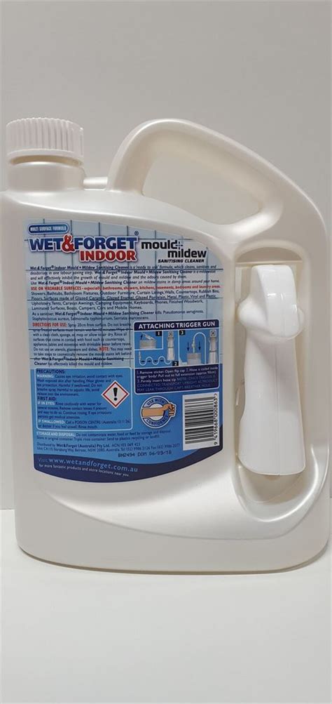 Wet And Forget Indoor 2l Mouldmildew Sanitising Cleaner