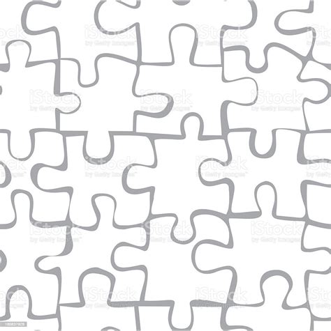 Puzzle Seamless Pattern Stock Illustration Download Image Now