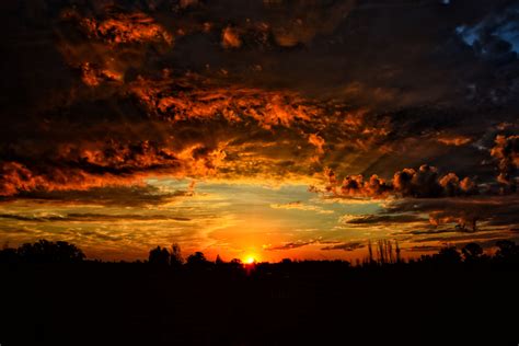 Wallpaper Sunset Clouds Orange Sky 6000x4000 Wallup 1183656