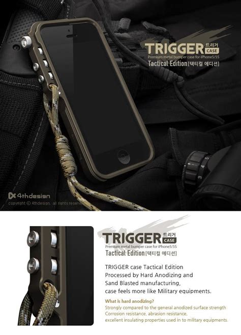 Trigger Aluminum Case Tactical Edition For Apple Iphone 5 And 5s