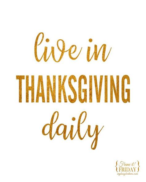 Thanksgiving Printable Live In Thanksgiving Daily Holiday Quotes