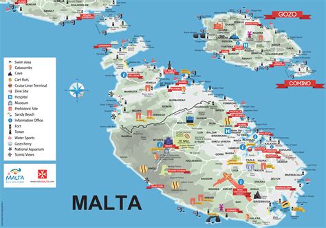 Мальта карта мира