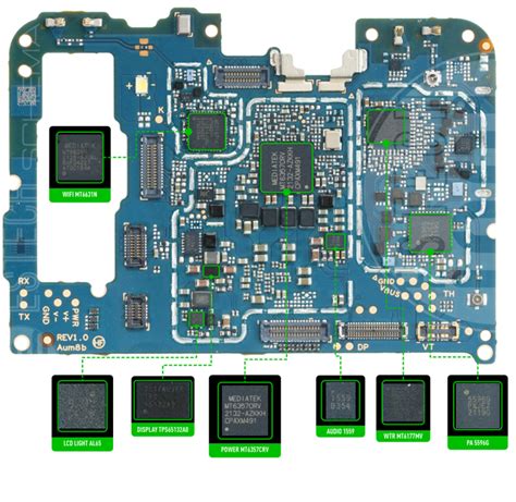 Ic Chipset Emmc Ic Power Ic Wtr Dll Pada Mesin Mainboard