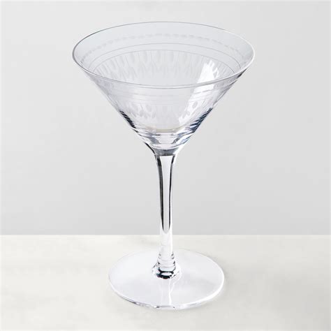 The Vintage List Martini Glasses Set Of 2 Etched Crystal On Food52