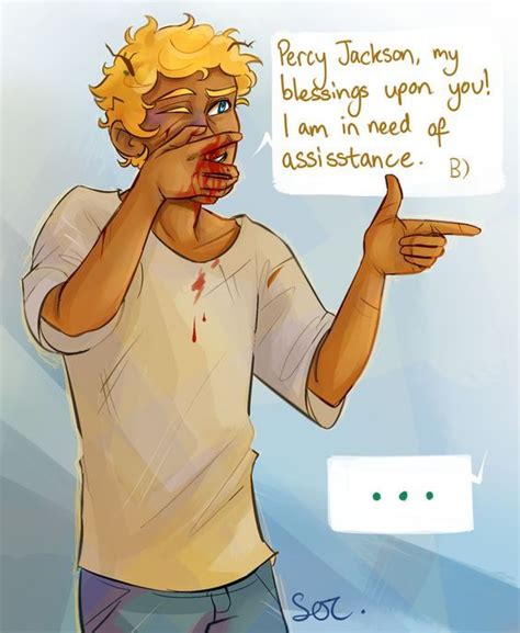 TRIALS OF APOLLO I'M. percy's there, he's on the s w i m ...