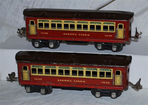 Vintage Prewar Lionel No 1064e Jr Passenger Train Set Wsigns O