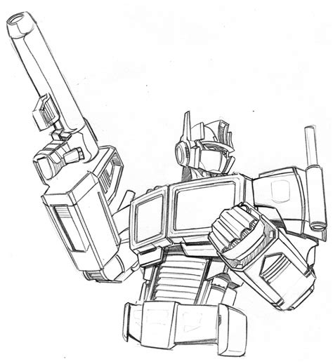 Transformers Optimus Prime Drawing At Getdrawings Free Download