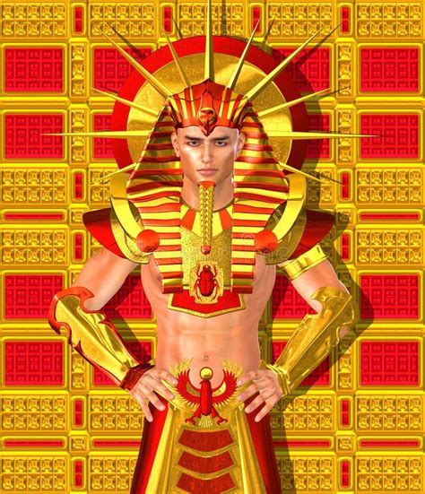 Egyptian Pharaoh Ramses A Modern Digital Art Version Royalty Free