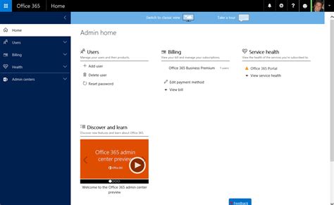 Exchange Anywhere Introducing The New Office 365 Admin Center Preview