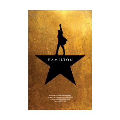 Hamilton The Musical Official Broadway Poster Hamilton The Musical