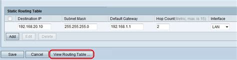 Advanced Routing Configuration On Rv320 And Rv325 Vpn Routers Cisco