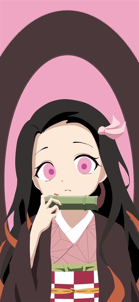 Fond Décran Filles Anime Nezuko Kimetsu No Yaiba 1442x3122 Kilovector99 1944877 Fond