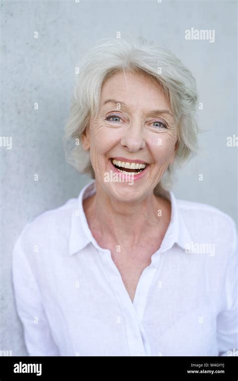 Portrait Beautiful Mature Woman Short Hi Res Stock Photography And