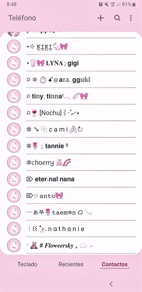 𖥻৩ Soft Contacts 𓂃 💒🕐 Aesthetic Names Aesthetic Letters Instagram