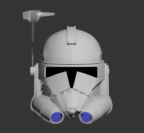 Animated Arc Clone Trooper Helmet Tcw Phase 2 Season 4 6 Star Etsy