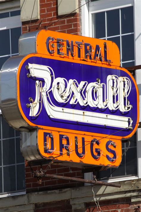 Central Rexall Drugstore Neon Sign Jellico Tn A Photo On Flickriver