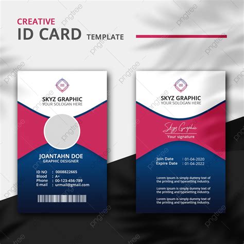 Creative Id Card Design Template Template Download On Pngtree