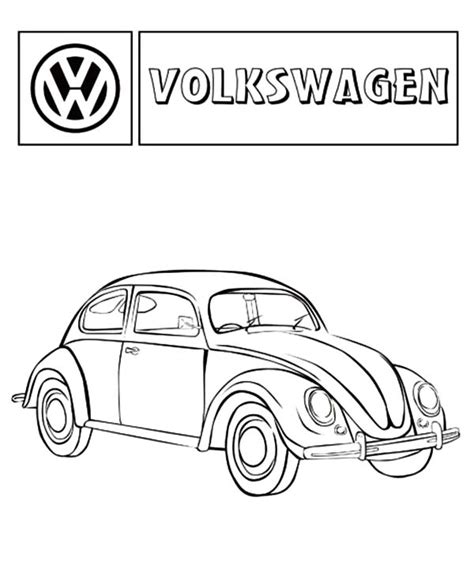 Vw bus coloring page 15937 koe movie com. Volkswagen Beetle Car Coloring Pages : Best Place to Color