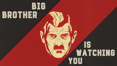 Wallpaper George Orwell Totalitarianism Big Brother Red Communism Socialism Text Face