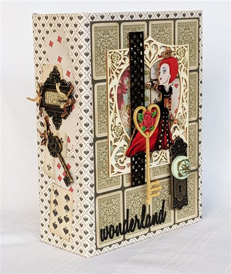 Terrys Scrapbooks Stamperia Alice In Wonderland Scrapbook Mini Album