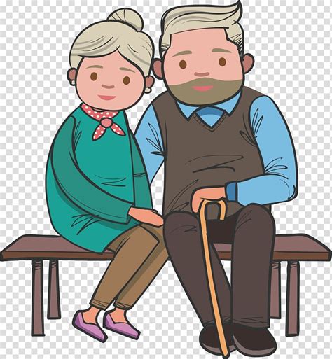 Free Download Woman And Man Bench Old Age Grandparent The Old