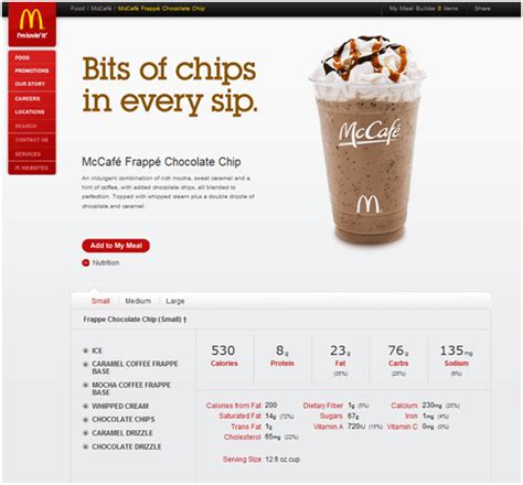 Mcdonalds Chocolate Chip Frappe Recipe