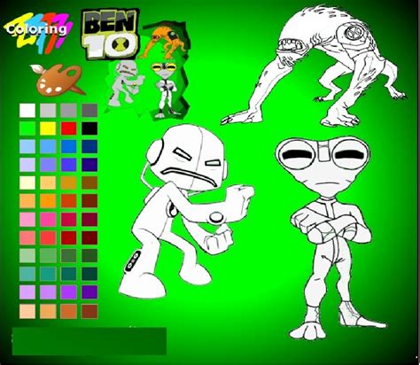 Best ben 10 coloring pages. Ben Ten Aliens Coloring Online Game ~ Latest Technology News