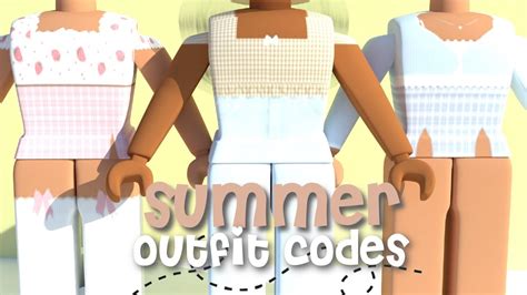 Bloxburg Aesthetic Summer Outfit Codes