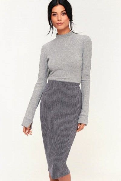 Ribbed Midi Skirt Knit Midi Skirt Knit Skirt Outfit Maxi Skirt Outfits