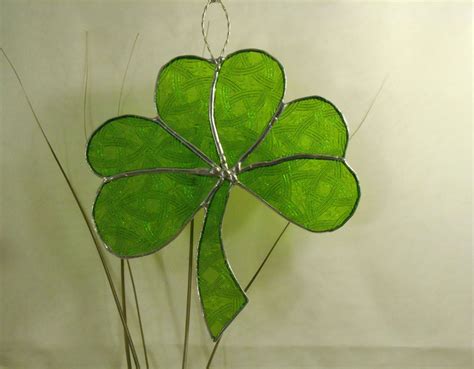 Patrick, patron saint of ireland. Celtic Stained Glass |Stained Glass Shamrock| |3 leaf ...