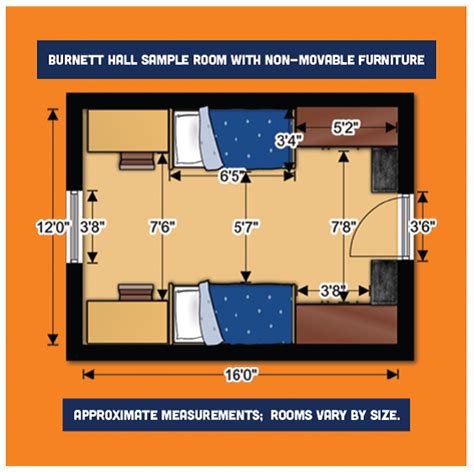 See more ideas about bed dimensions, bed sizes, bedroom layouts. Your Room - Carson-Newman