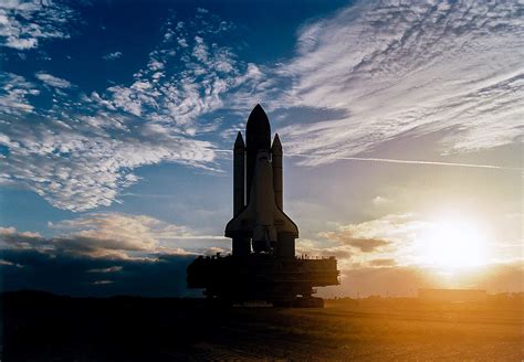 Space Shuttle At Sunrise Photograph By Chad Rowe Pixels