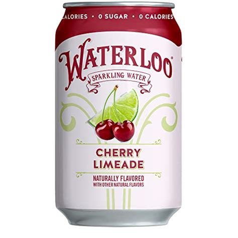 Waterloo Sparkling Water Cherry Limeade Naturally Flavored 12 Fl Oz