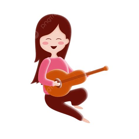 Girl Playing Piano Clipart Transparent Png Hd Hand Painted Girl Png