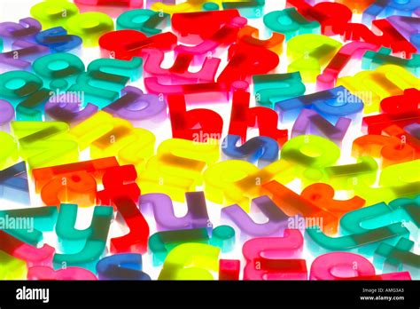 Kids Alphabet Fridge Magnets Stock Photo Alamy