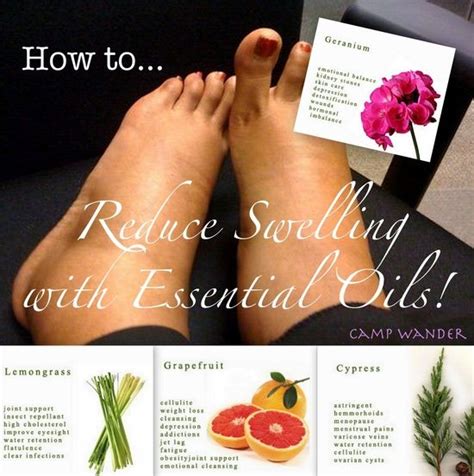 Essential Oils For Swollen Feet Ankles And Calves Apply 2 Drops Each Of Doterra Lemongrass