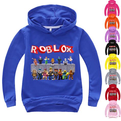 Roblox Boys Girls Kids Cotton Spring Fall Printing Hoodies Jacket
