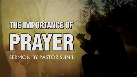 Importance Of Prayer Youtube