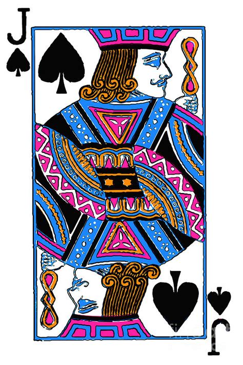 Deal cards one at a time face down, to each player until all the cards have been dealt. Jack of Spades - v3 Photograph by Wingsdomain Art and Photography