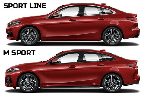 Bmw 2-series gran coupe sports line vs m sport: major differences