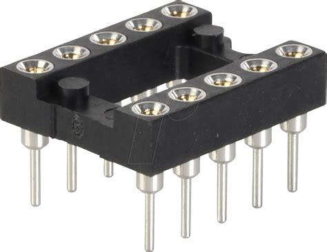 mpe 001 1 010 3 precision ic socket 10 pin 2 54 at reichelt elektronik