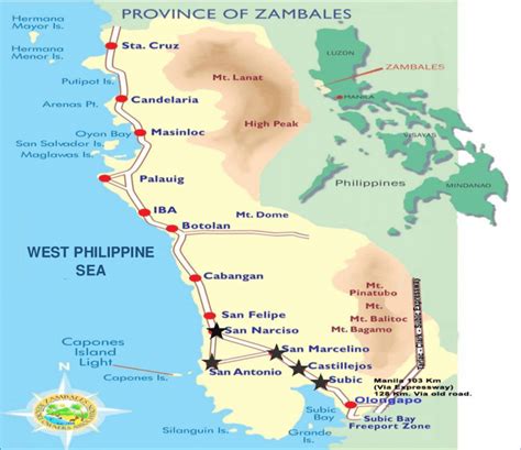 Along with the municipality of subic (and later, castillejos and san antonio as well as the municipalities of dinalupihan, hermosa and morong in bataan), it comprises metro olongapo, one of the twelve metropolitan areas in the philippines. Map of Zambales, Central Luzon, Philippines | Download ...