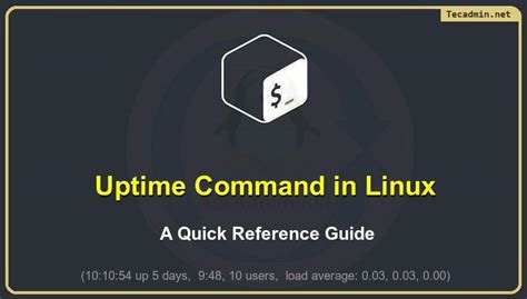 Uptime Command In Linux A Quick Reference Guide