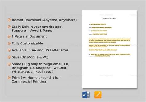Free 12 Sample Office Memo Templates In Pdf Ms Word